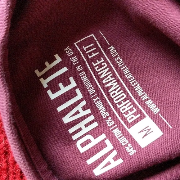 Alphalete athletics cotton blend performance fit t-shirt unisex medium - Picture 5 of 7